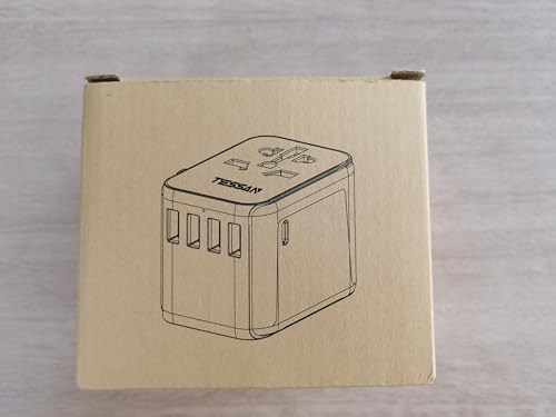 TESSAN Universal Travel Adapter Worldwide with 2 USB C and 2 USB A Ports