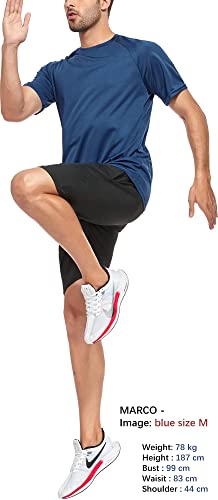 HOPLYNN 3/5 Pack Running Shirts Men