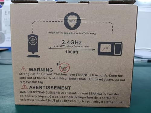 HelloBaby Baby Monitor,Hello Baby Monitor with Camera and Audio, 3.2''
