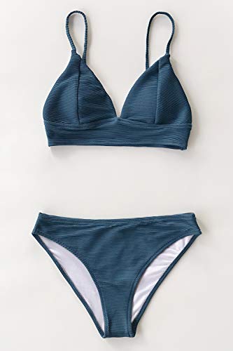 CUPSHE Women's Bikini Set Sexy Lace Up Triangle Bikini Two Piece
