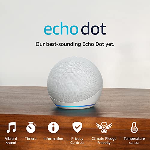 Certified Refurbished Echo Dot (5th generation, 2022 release) smart Bluetooth speaker with Alexa | Deep Sea Blue