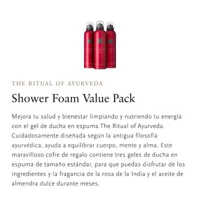 RITUALS Shower Foam Value Pack – The Ritual of Hammam, Sport and Homme - full size foaming shower gels - 3 x 200 ml