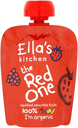 Ella's Kitchen Organic Fruit Smoothie Assortment, Pack of 25 Pouches (10 x Red, 10 x Purple, 5 x Green)