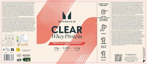 Myprotein Clear Whey Isolate, Peach Tea, 20 Servings