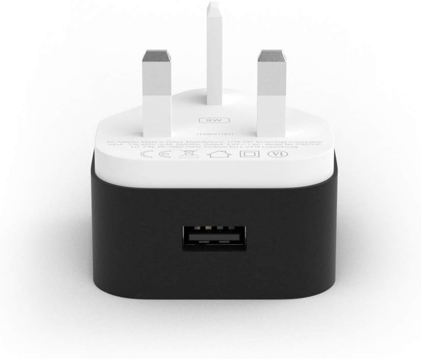 Amazon 9W PowerFast Original OEM USB Charger and Power Adaptor for Kindle E-readers, Fire Tablets and Echo Dot