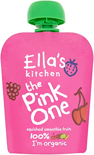 Ella's Kitchen Organic Fruit Smoothie Assortment, Pack of 25 Pouches (10 x Red, 10 x Purple, 5 x Green)