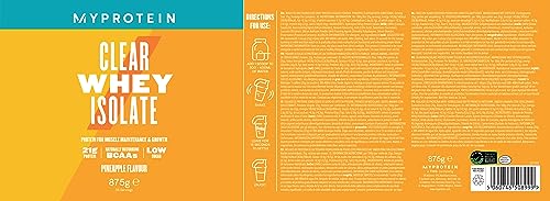 Myprotein Clear Whey Isolate, Peach Tea, 20 Servings