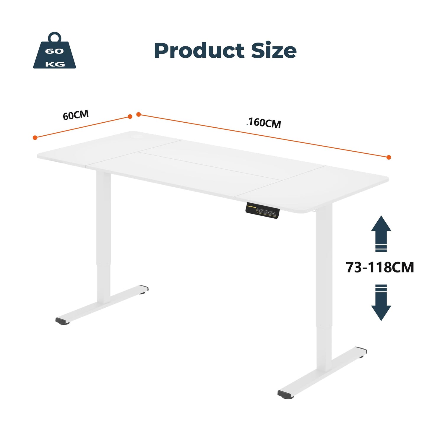 SANODESK QS+110 * 60 Electric Standing Desk