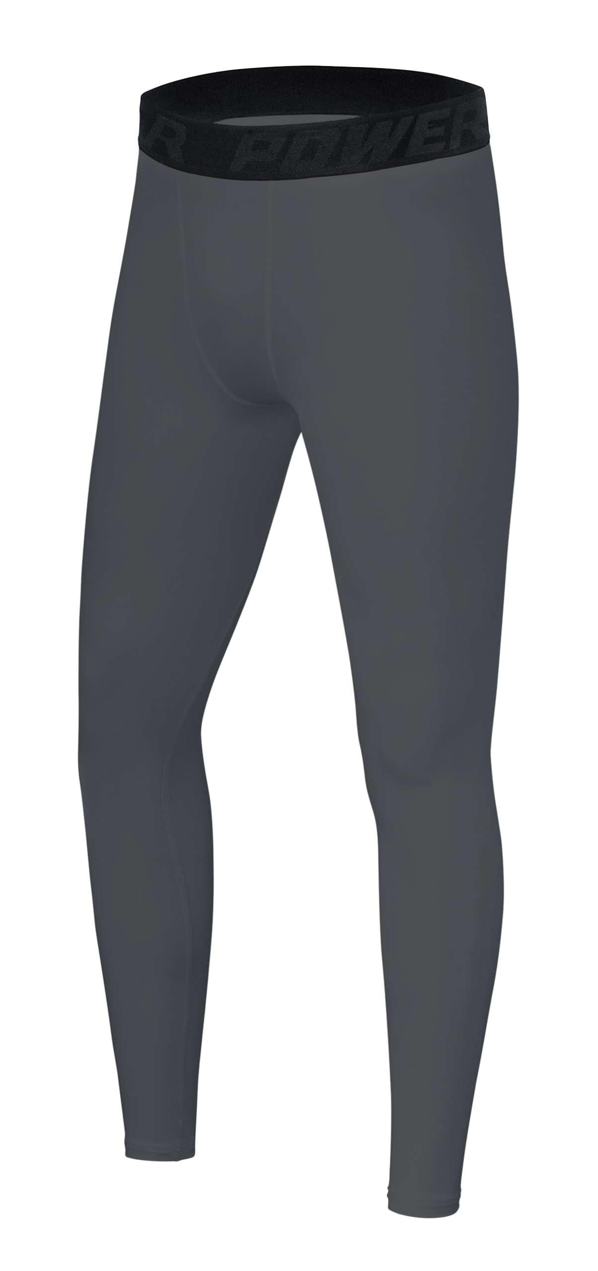 Boys' Running Football Tights Compression Base Layer Leggings