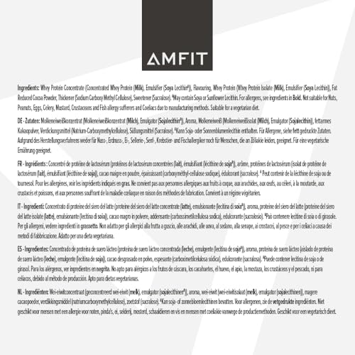 Amazon Brand - Amfit Nutrition Whey Protein Powder