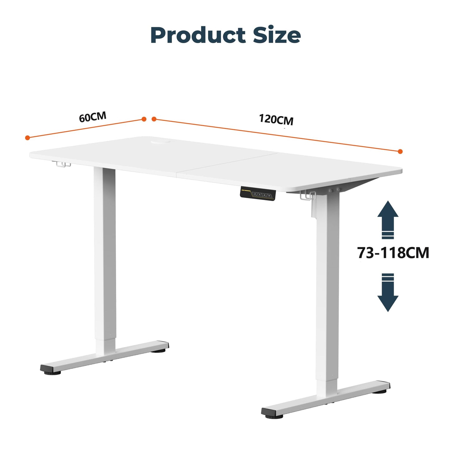 SANODESK QS+110 * 60 Electric Standing Desk