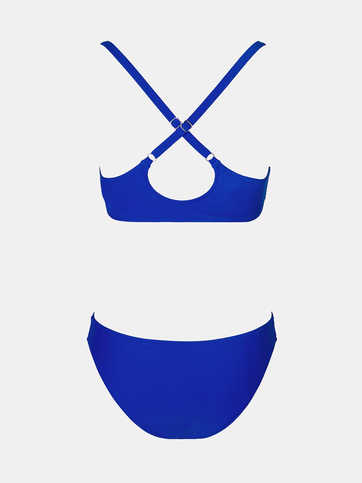 CUPSHE Women's Bikini Sets V Neck Knot Bunny Tie Low Waisted