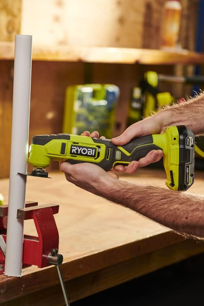 RYOBI RMT18-0 18V ONE+ Cordless Multi-Tool (Bare Tool), Hyper Green
