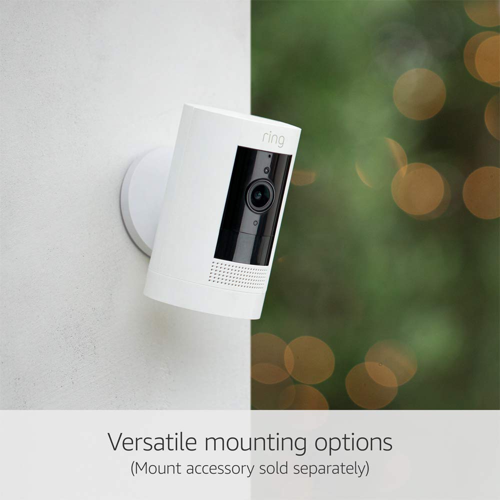Certified Refurbished Ring Outdoor Camera Battery(Stick Up Cam)|HD wireless outdoor Security Cam 1080p Video,Two-Way Talk,Wifi,Works with Alexa| Alternative to CCTV|30-day free trial of Ring Home