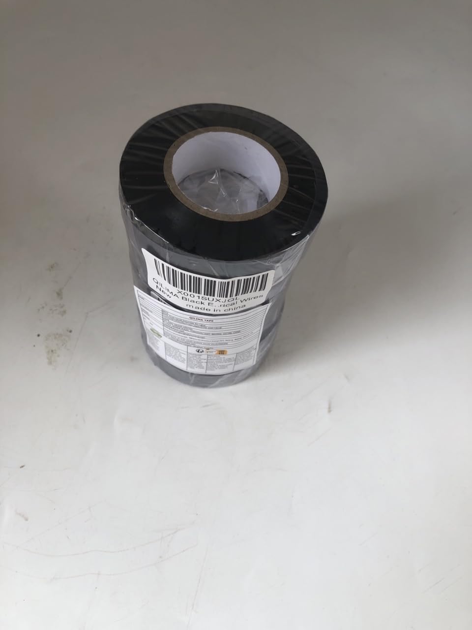 Black Electrical Tape 19MM x 20M Pack of 6-Strong Self-Adhesive PVC Insulation Tape