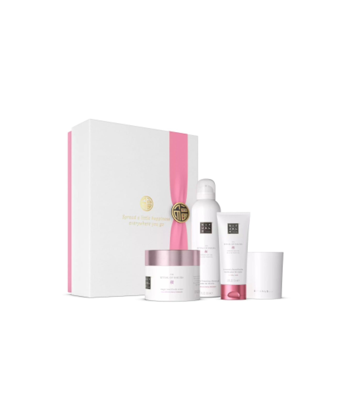 RITUALS Gift Set The Ritual of Sakura Small - Home and Skincare Products Enriched with Cherry Blossom and Rice Milk - Bath Gift Box with Renewing Properties
