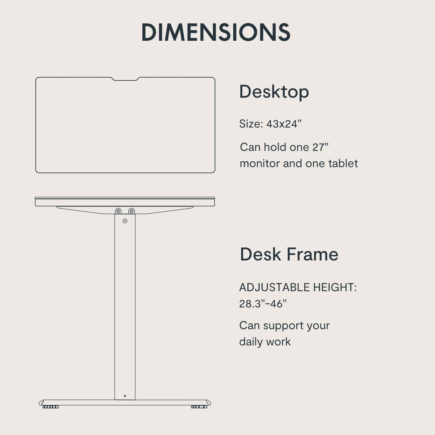 SANODESK QS+110 * 60 Electric Standing Desk