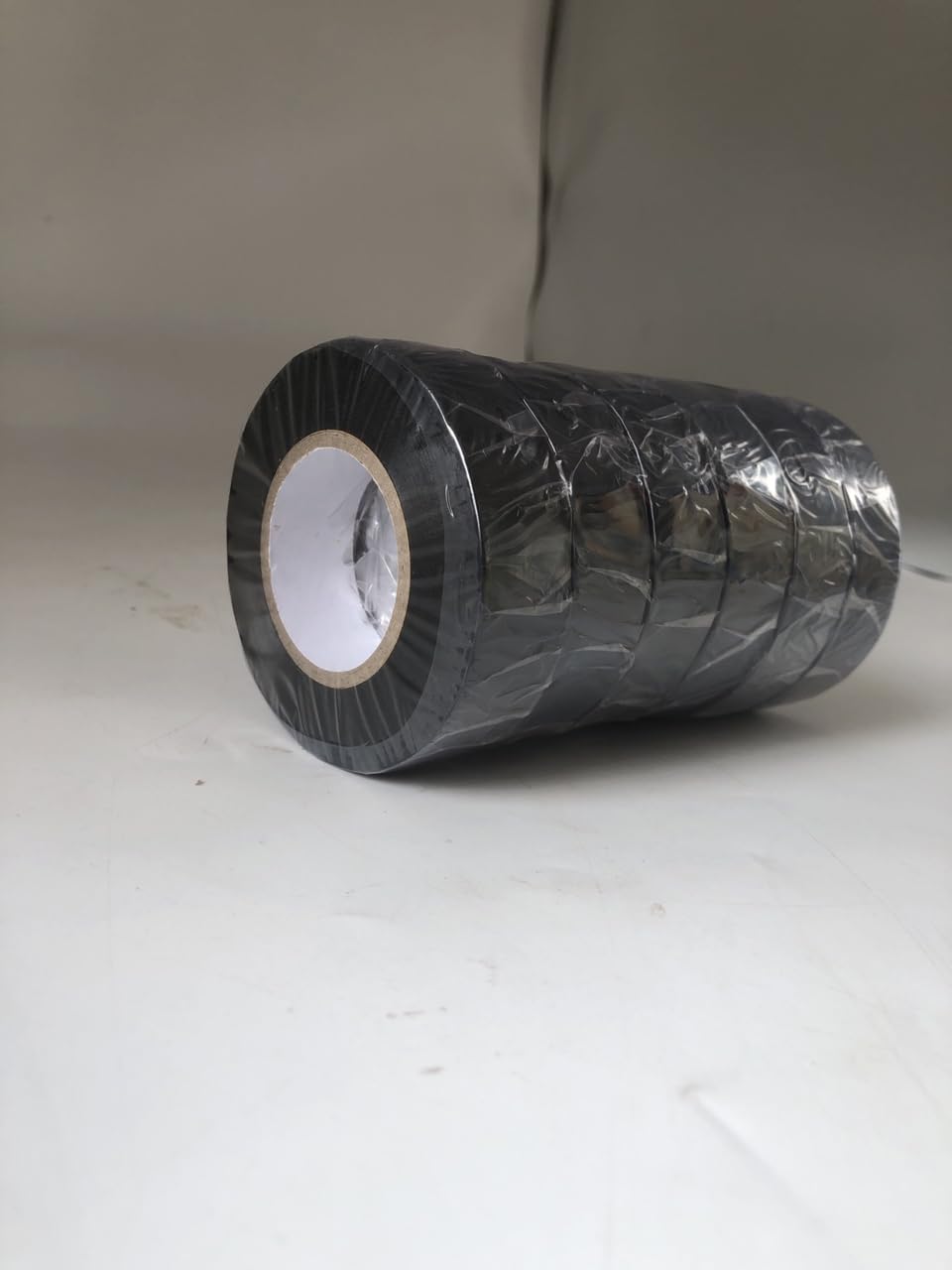 Black Electrical Tape 19MM x 20M Pack of 6-Strong Self-Adhesive PVC Insulation Tape