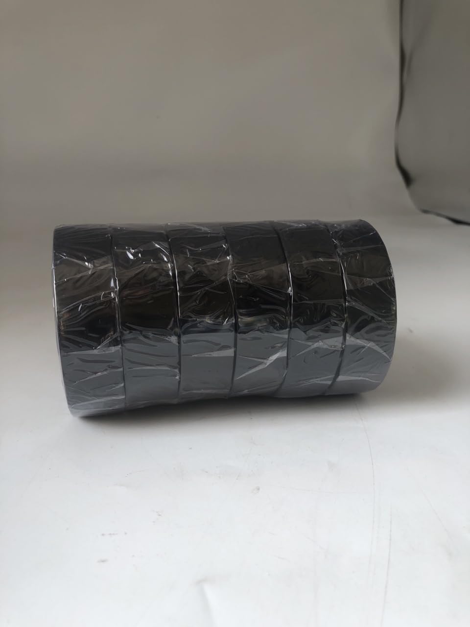 Black Electrical Tape 19MM x 20M Pack of 6-Strong Self-Adhesive PVC Insulation Tape