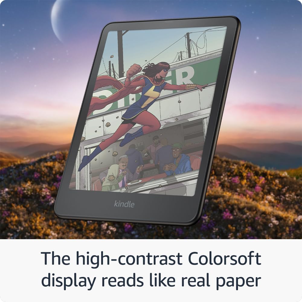 Amazon Kindle Colorsoft Signature Edition (32 GB) – With colour display, auto-adjusting front light, wireless charging and long battery life