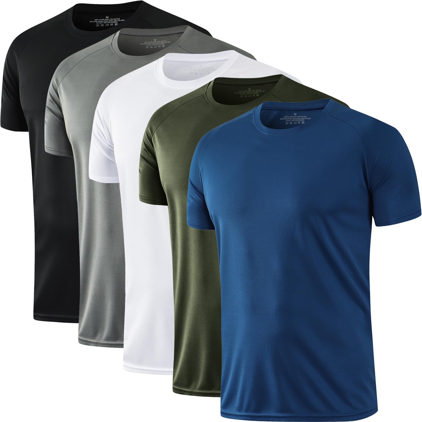 HOPLYNN 3/5 Pack Running Shirts Men