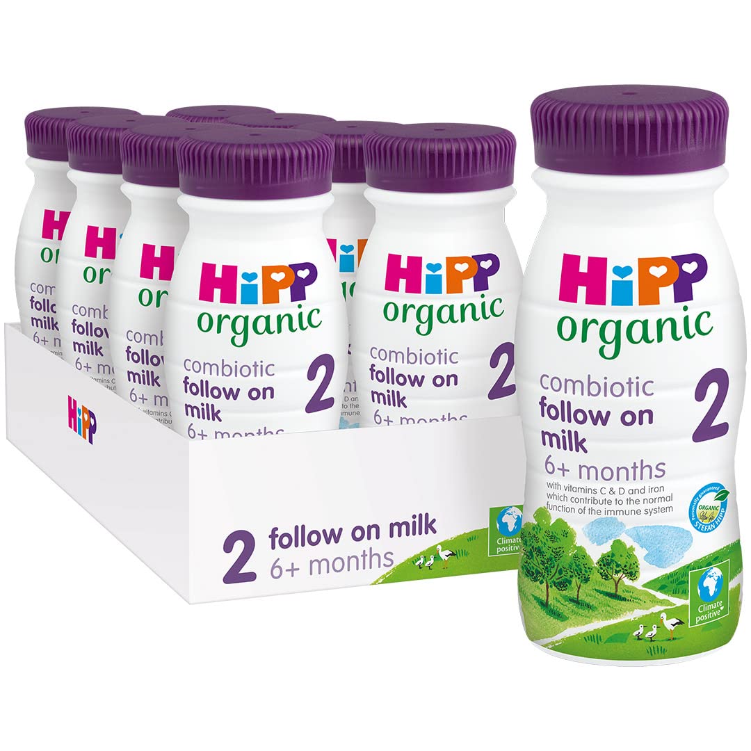 HiPP Organic 2 Follow on Baby Milk Powder Formula, From 6 Months, 800g (Pack of 4)