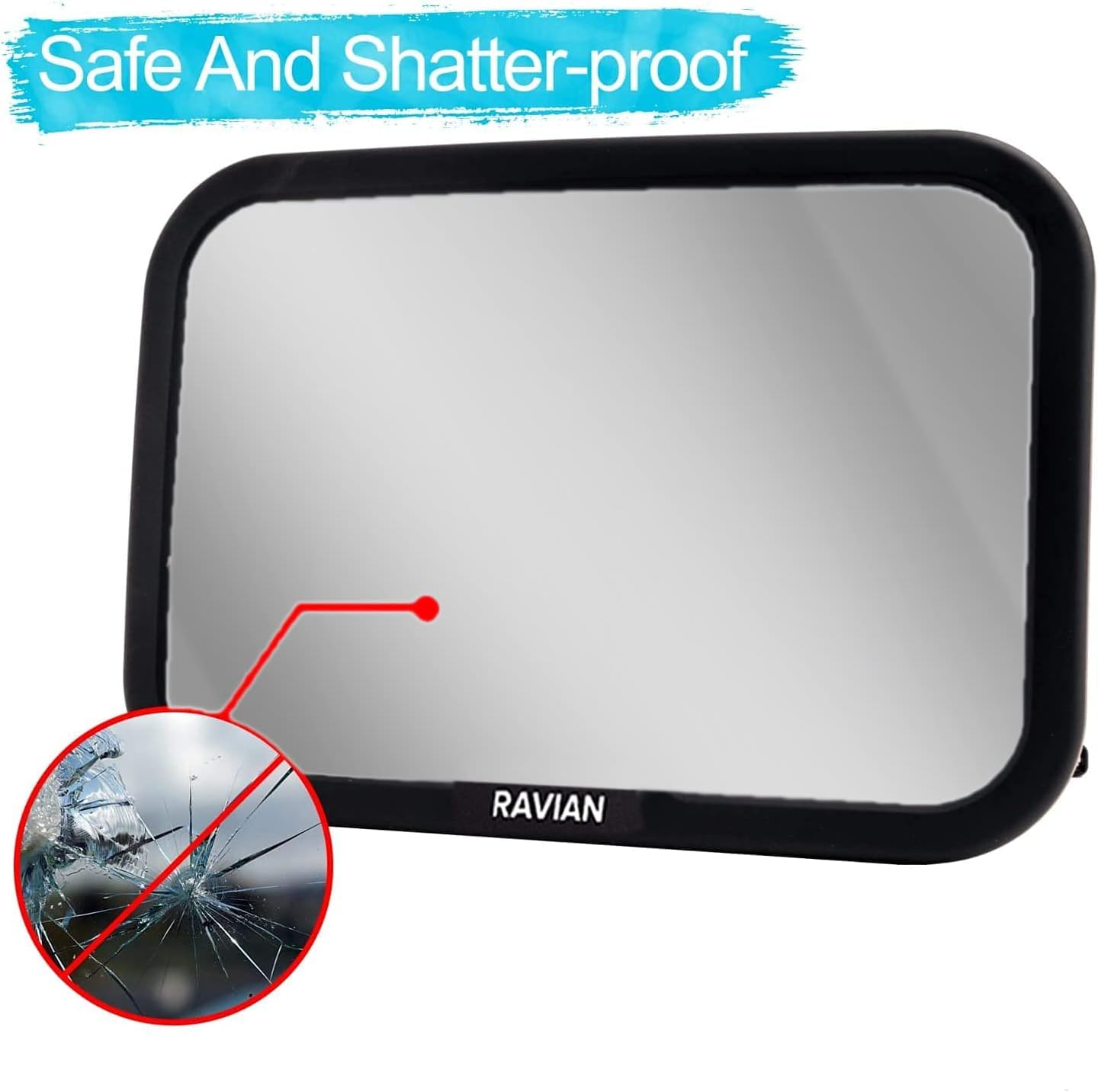 Baby Car Mirror for Back Seat Safest Newborn Essentials with Rear View
