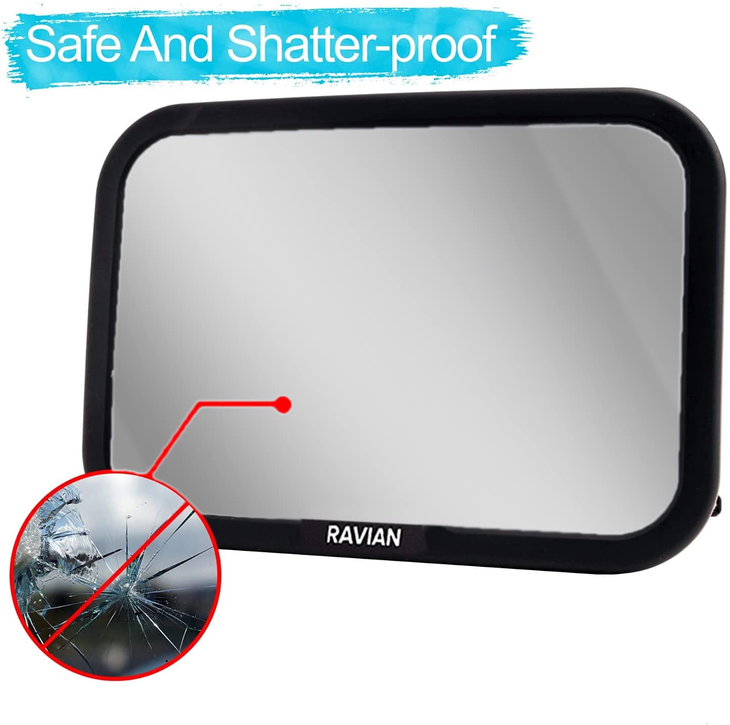 Baby Car Mirror for Back Seat Safest Newborn Essentials with Rear View
