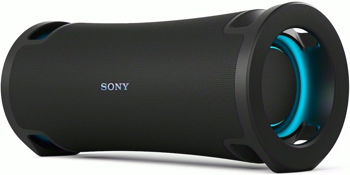 Sony ULT FIELD 7 - Wireless Bluetooth Portable Speaker with ULT POWER SOUND, Ultimate Deep BASS, X Balanced Speaker, 30 HR Battery, IP67, Waterproof, LED Lighting, Mic, Guitar Input - Black