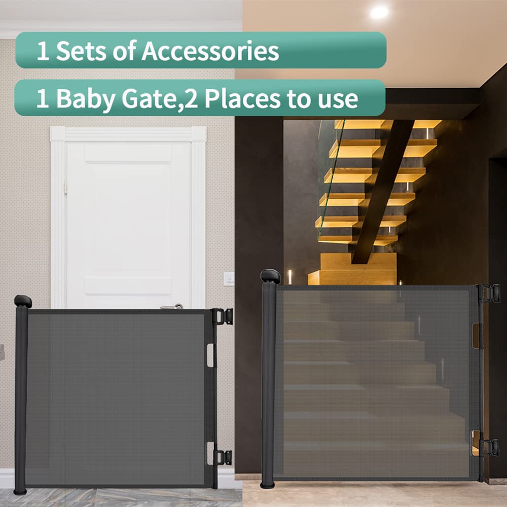 Retractable Stair Gate, Upgraded Stair Gates