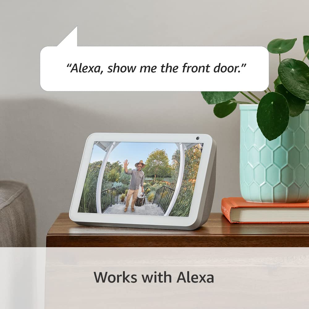 Certified Refurbished Ring Battery Video Doorbell Plus by Amazon|Wireless Video Doorbell Camera with 1536p HD Video,Head-To-Toe View,Colour Night Vision,Wi-Fi,DIY|30-day free trial of Ring Home
