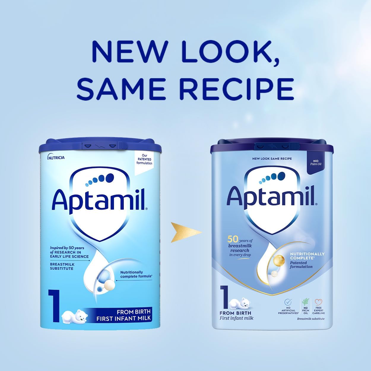 Aptamil 1 First Baby Milk Powder, From Birth, 800g (Pack of 6)