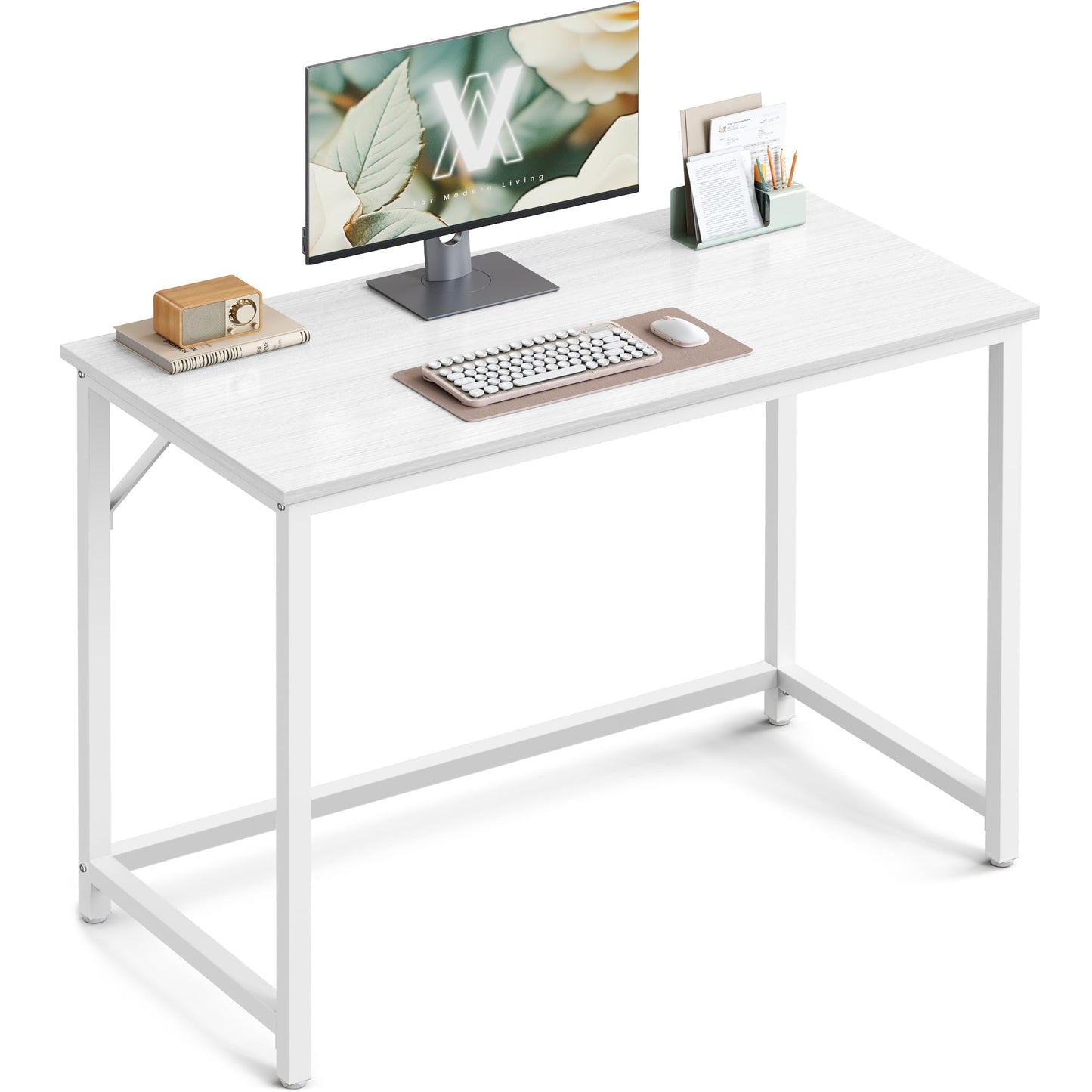 VASAGLE Computer Desk, Writing Desk, Small Office Table