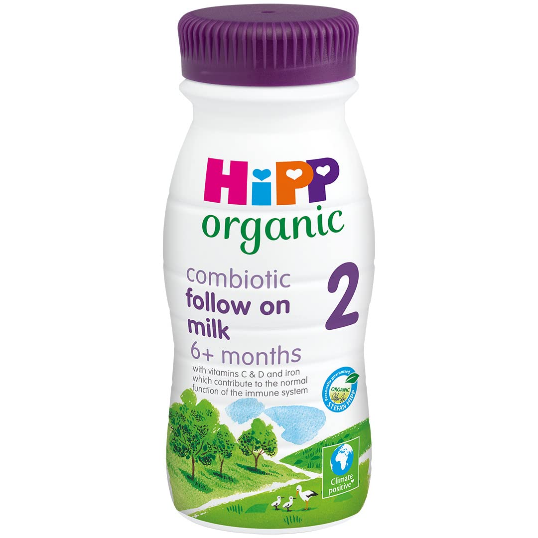 HiPP Organic 2 Follow on Baby Milk Powder Formula, From 6 Months, 800g (Pack of 4)