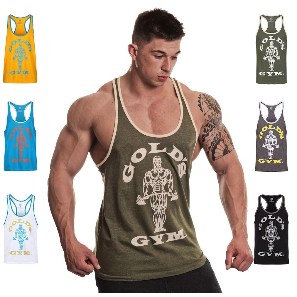 Gold's Gym GGVST004 Men's Training Sports Fitness Tank Top