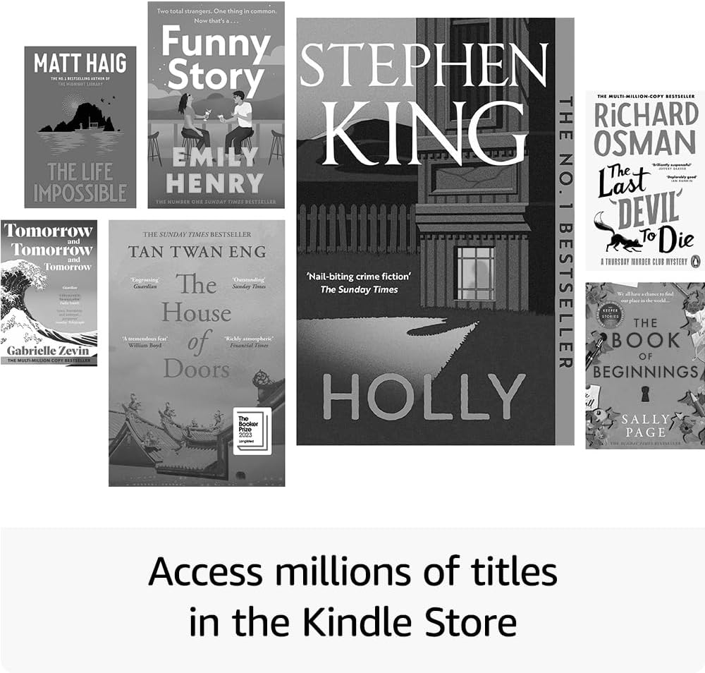 All-new Amazon Kindle Paperwhite Signature Edition (32 GB) – Our fastest Kindle with an auto-adjusting front light, wireless charging and weeks of battery life – Metallic Black + Kindle Unlimited