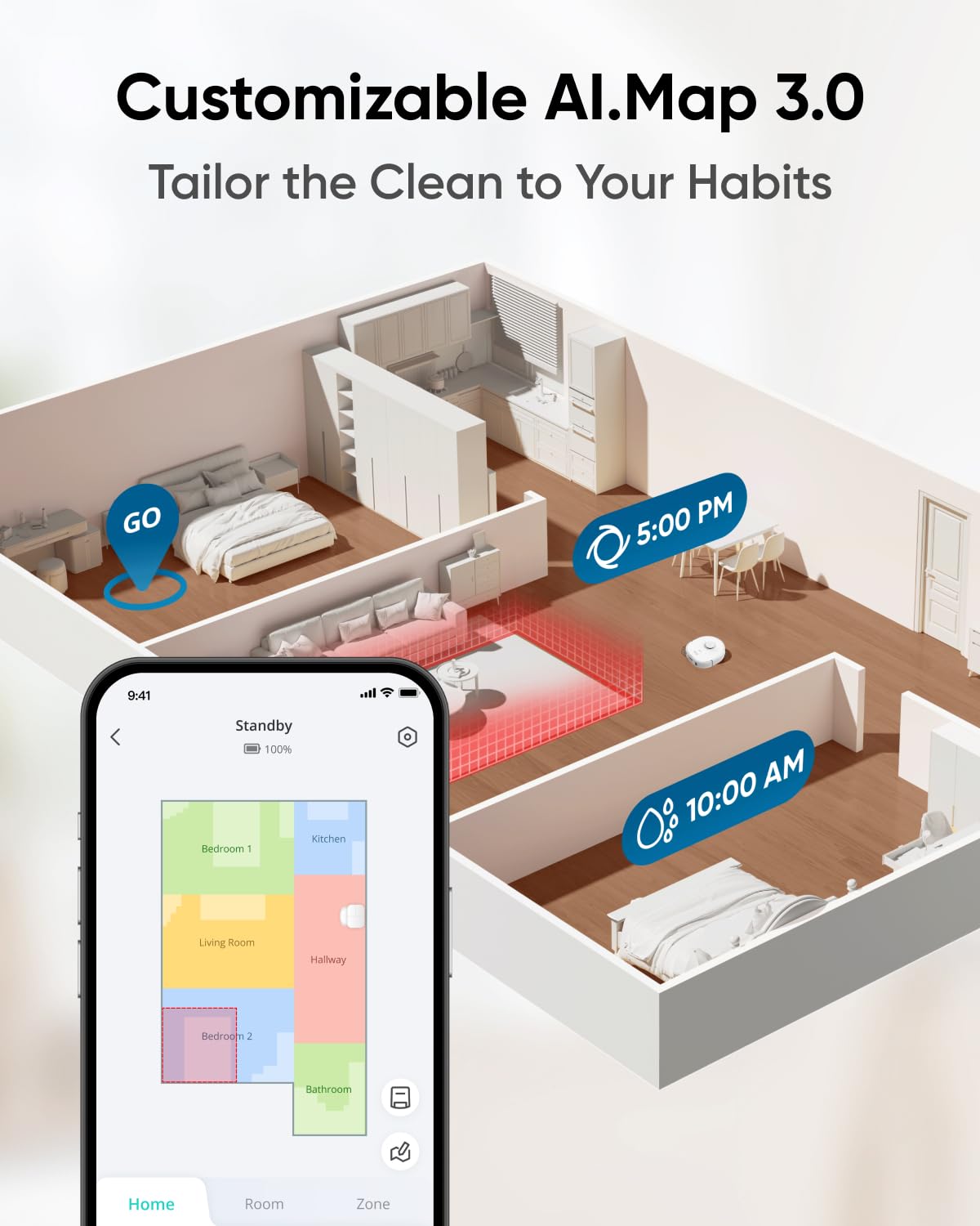 eufy X10 Pro Omni Robot Vacuum Cleaner with Mop, All-in-One Station