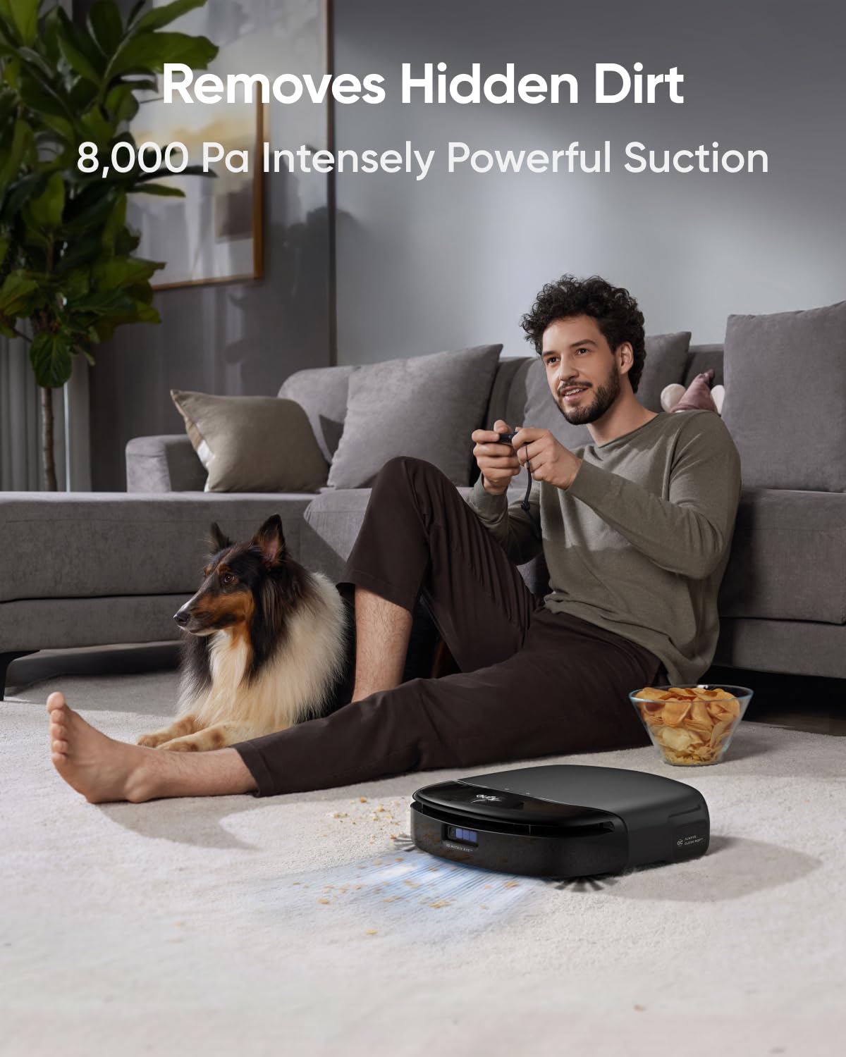 eufy X10 Pro Omni Robot Vacuum Cleaner with Mop, All-in-One Station