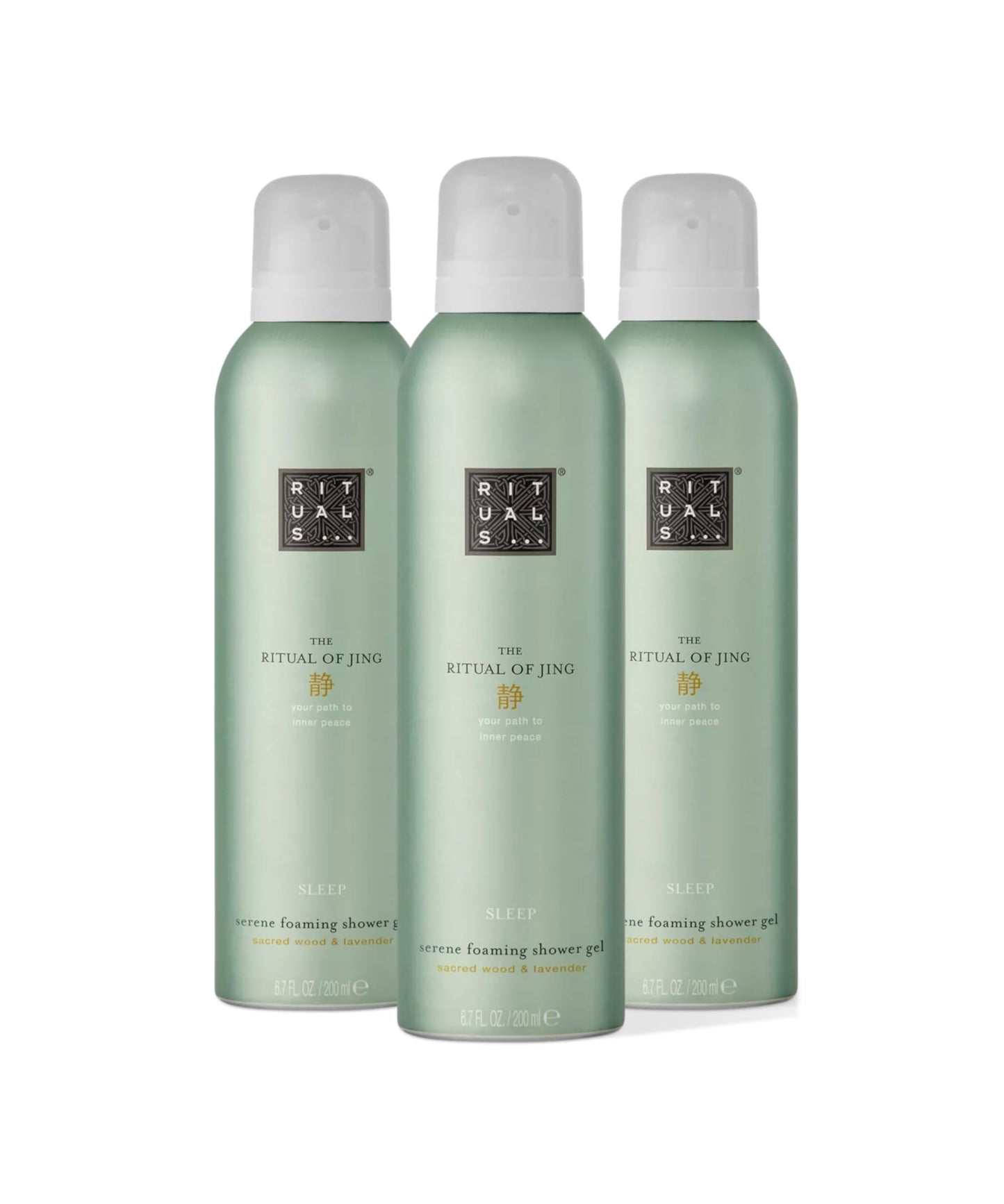 RITUALS Shower Foam Value Pack – The Ritual of Hammam, Sport and Homme - full size foaming shower gels - 3 x 200 ml