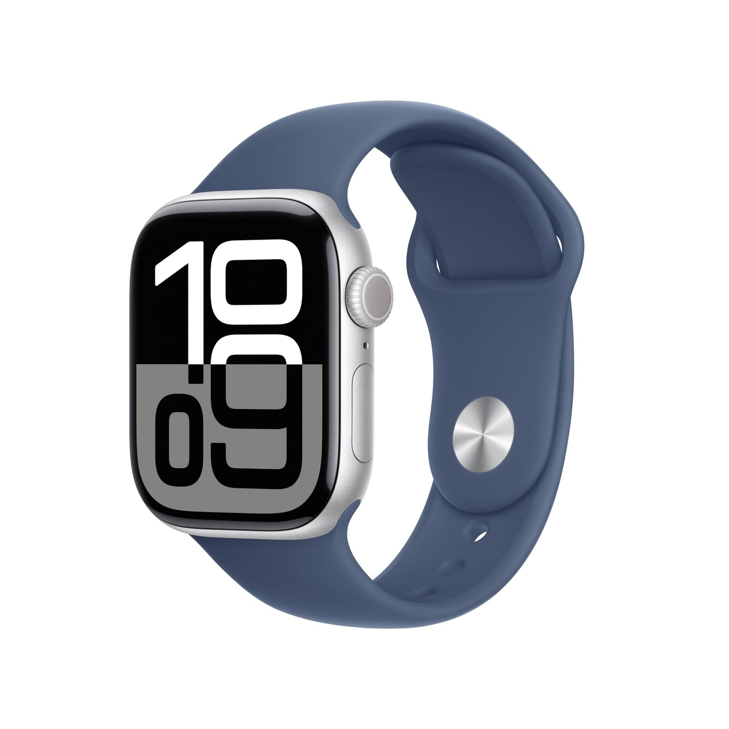 Apple Watch Series 10 GPS 42 mm Smartwatch with Jet Black Aluminium Case with Black Sport Band - S/M. Fitness Tracker, ECG App, Always-On Retina Display, Water Resistant