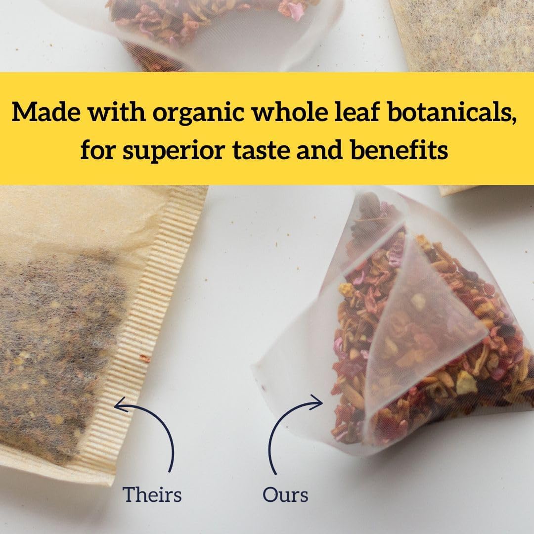 HOTTEA MAMA | Milk’s Up | Breastfeeding & Lactation Support Tea | Organic Fenugreek & Fennel | Caffeine-Free | Herbal Tea | 14 Whole Leaf Biodegradable Bags - Makes 28 Cups