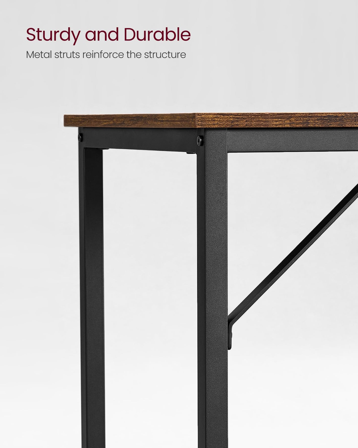 VASAGLE Computer Desk, Writing Desk, Small Office Table