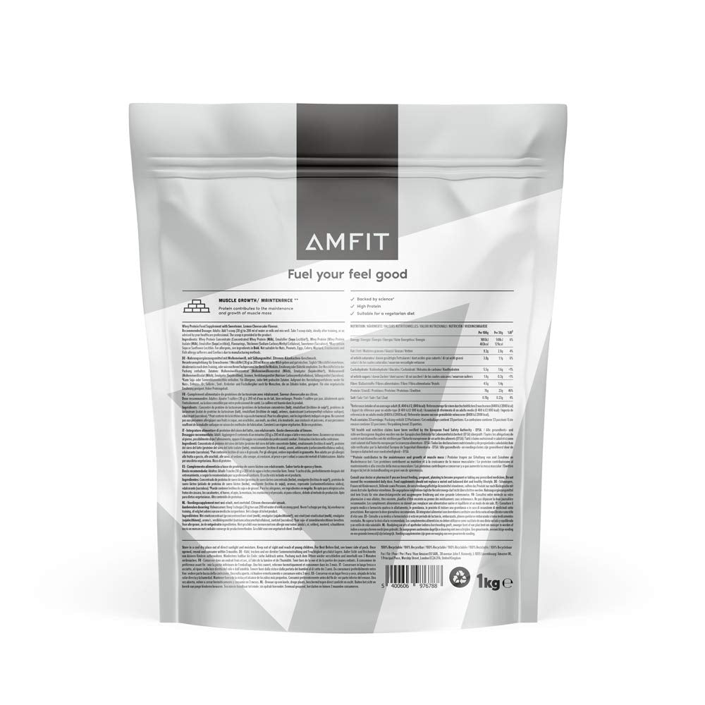 Amazon Brand - Amfit Nutrition Whey Protein Powder