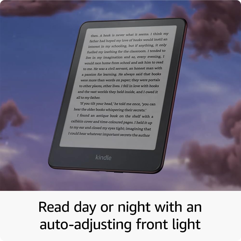 All-new Amazon Kindle Paperwhite Signature Edition (32 GB) – Our fastest Kindle with an auto-adjusting front light, wireless charging and weeks of battery life – Metallic Black + Kindle Unlimited