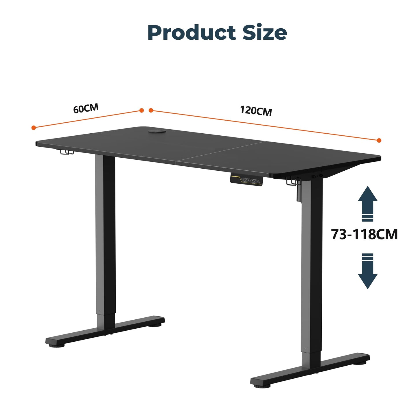 SANODESK QS+110 * 60 Electric Standing Desk