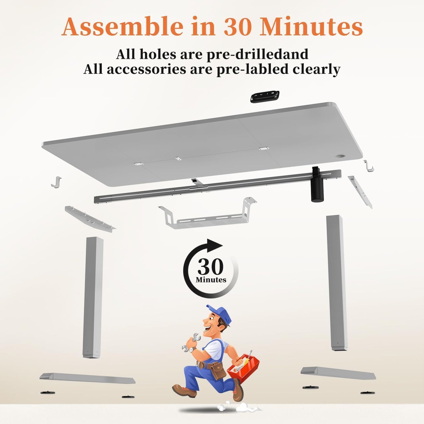 Devoko Electric Standing Desk 120x60cm
