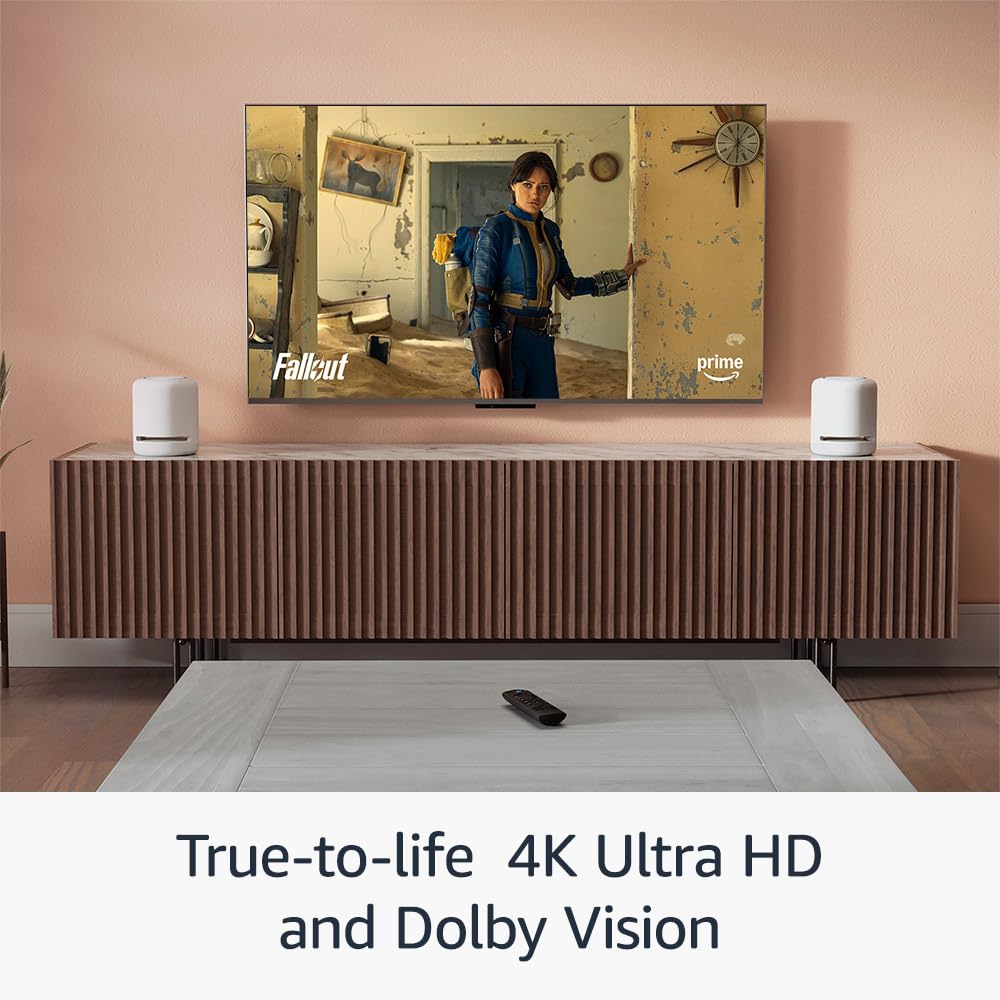 Amazon Fire TV Stick 4K (Newest gen), supports Wi-Fi 6, Dolby Vision/Atmos, HDR10+