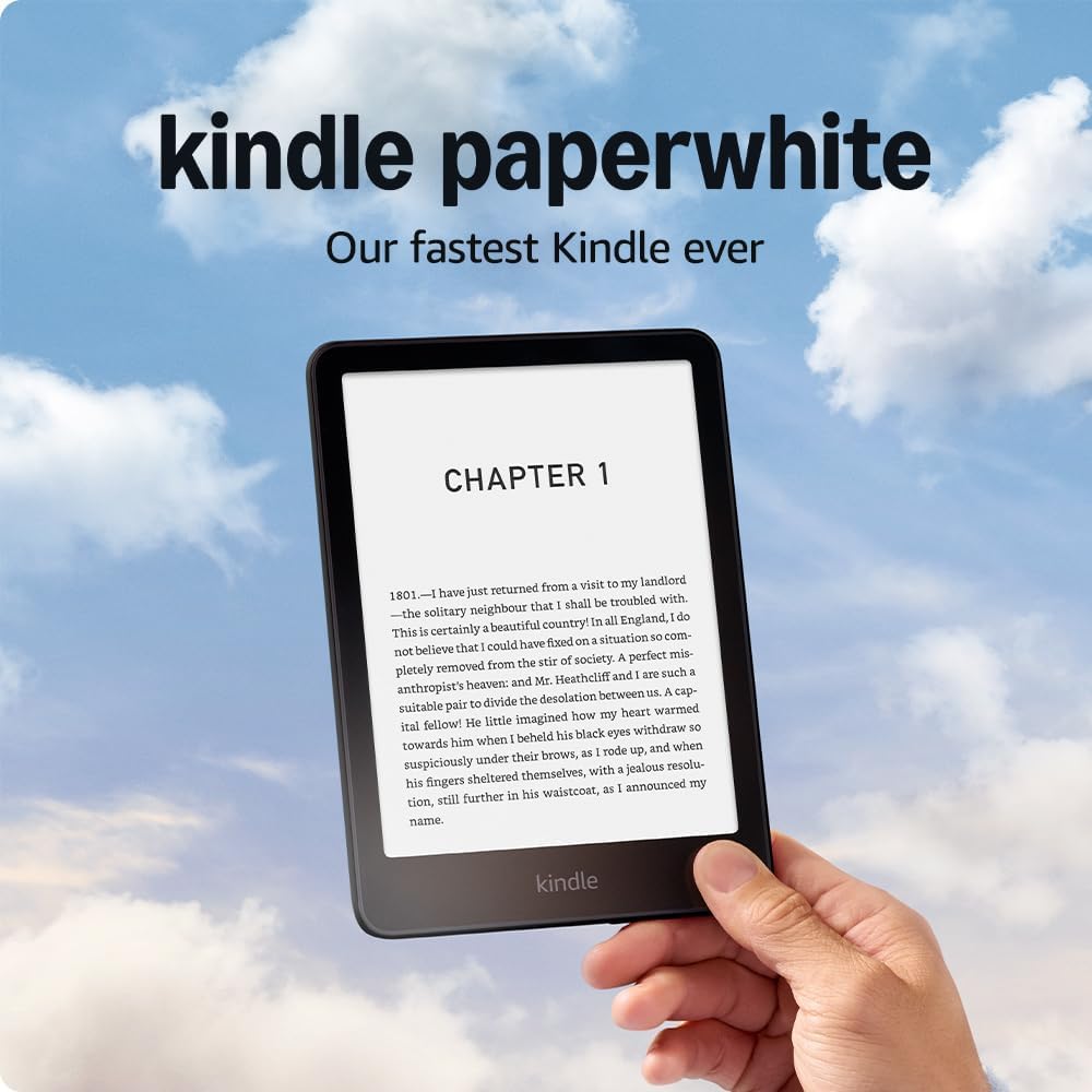 All-new Amazon Kindle Paperwhite (16 GB) Our fastest Kindle ever, with new 7 glare-free display and weeks of battery life With Ads - Black + Kindle Unlimited