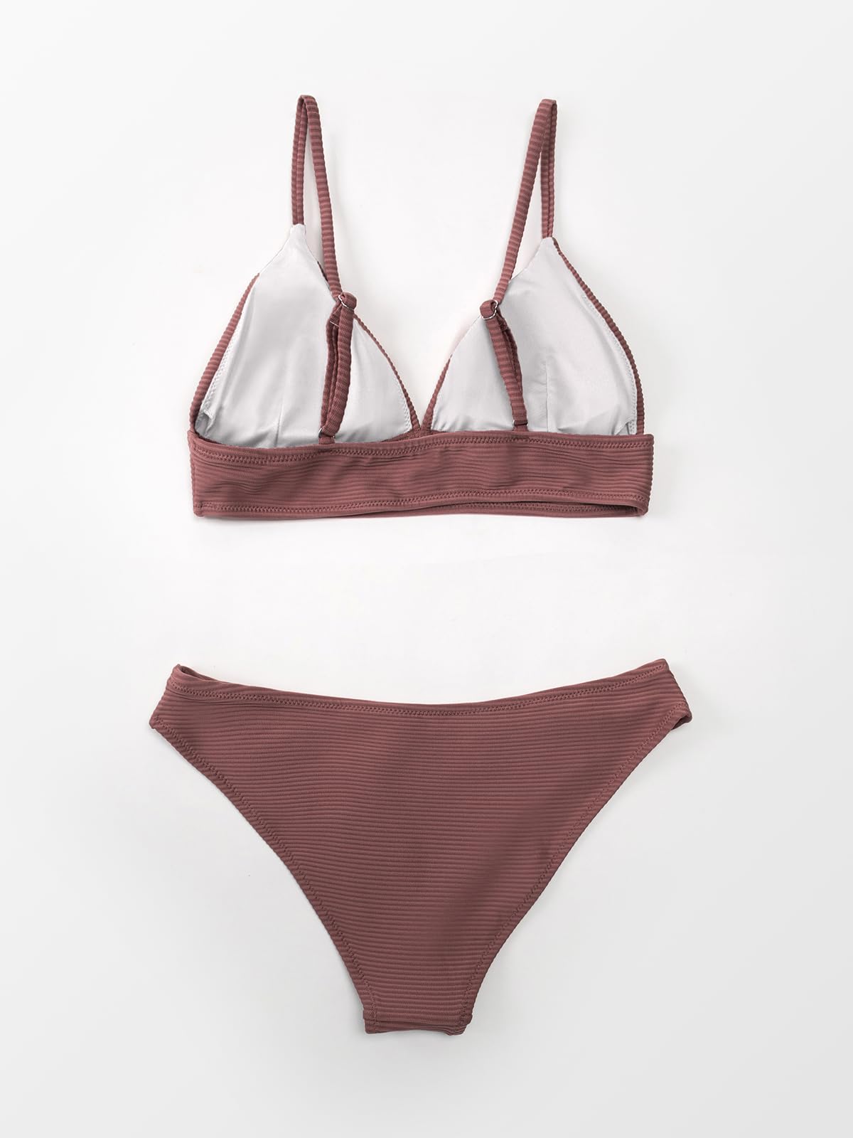 CUPSHE Women's Bikini Set Sexy Lace Up Triangle Bikini Two Piece