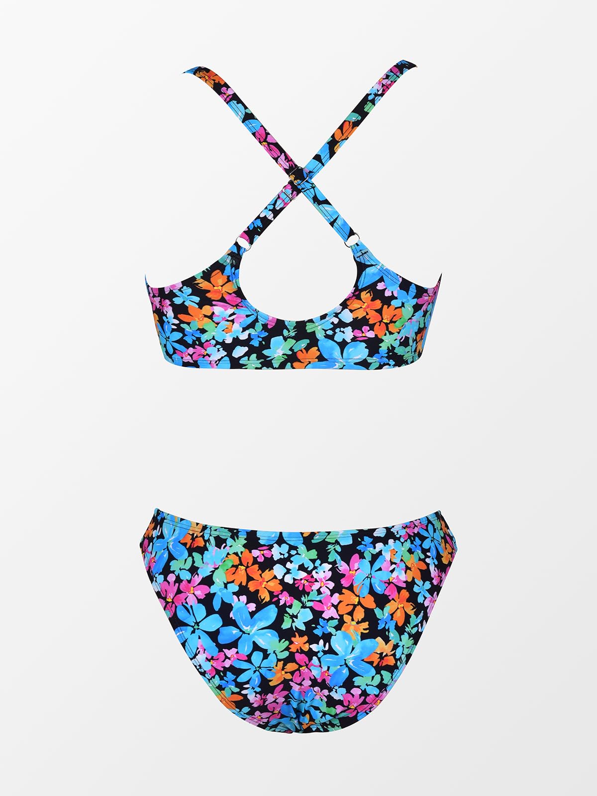 CUPSHE Women's Bikini Sets V Neck Knot Bunny Tie Low Waisted